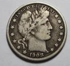 1908 O Barber Half UR423