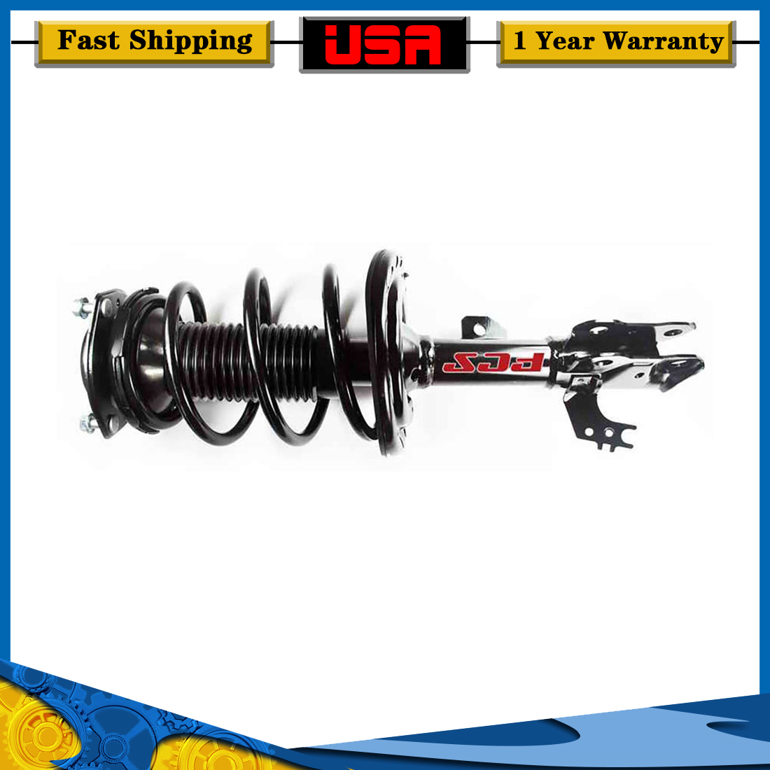 FCS Parts Front Left Driver Struts For 2012-17 Toyota Camry 2.5L_SK