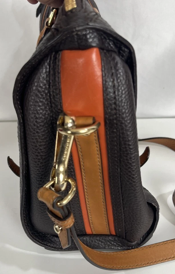 Hermoso Bolso Burberry Alchester Cuero Mediano Cartera Bolso de Mano Bowling Foto 4 de 4