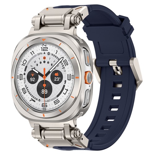 Weiches Silikon Band für Galaxy Watch Ultra Robust Robust Armband Metall Adapter - Bild 29 von 35