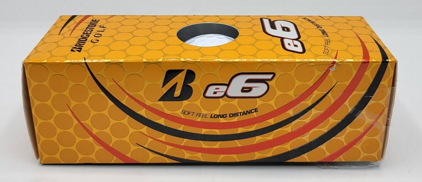 Bridgestone e6 Golf Balls Pack of 3 WHITE Soft Feel, Long Distance NEW