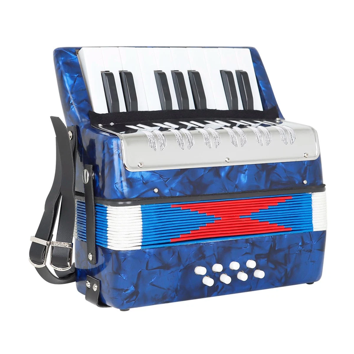 17 Key 8 Bass Professional Mini Portable Accordion Beginner