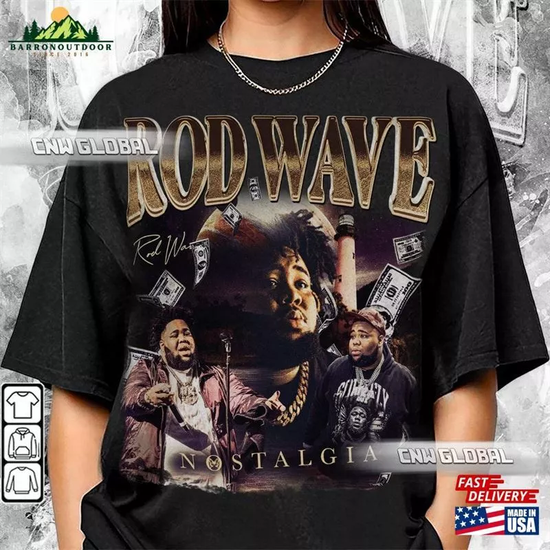 Rod Wave Nostalgia 90S Rap Music Graphic Shirt Unisex Men Women