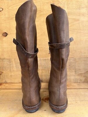 Trippen Combat Brown Leather Boots for Women Size 39/ US 9  display picture 1