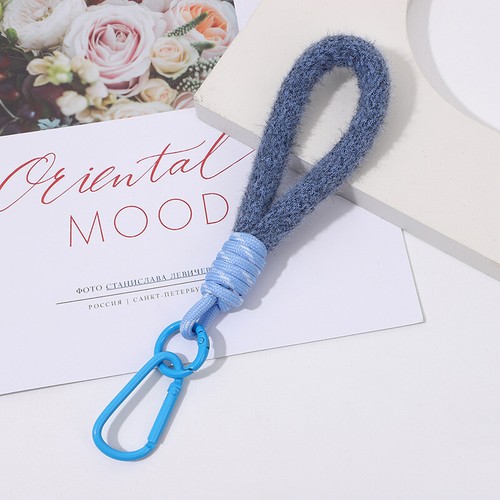 Creative Plush Lanyard Keychain For Phone Case Women Anti Lost Knot Rope Strap - 第 25/27 張圖片