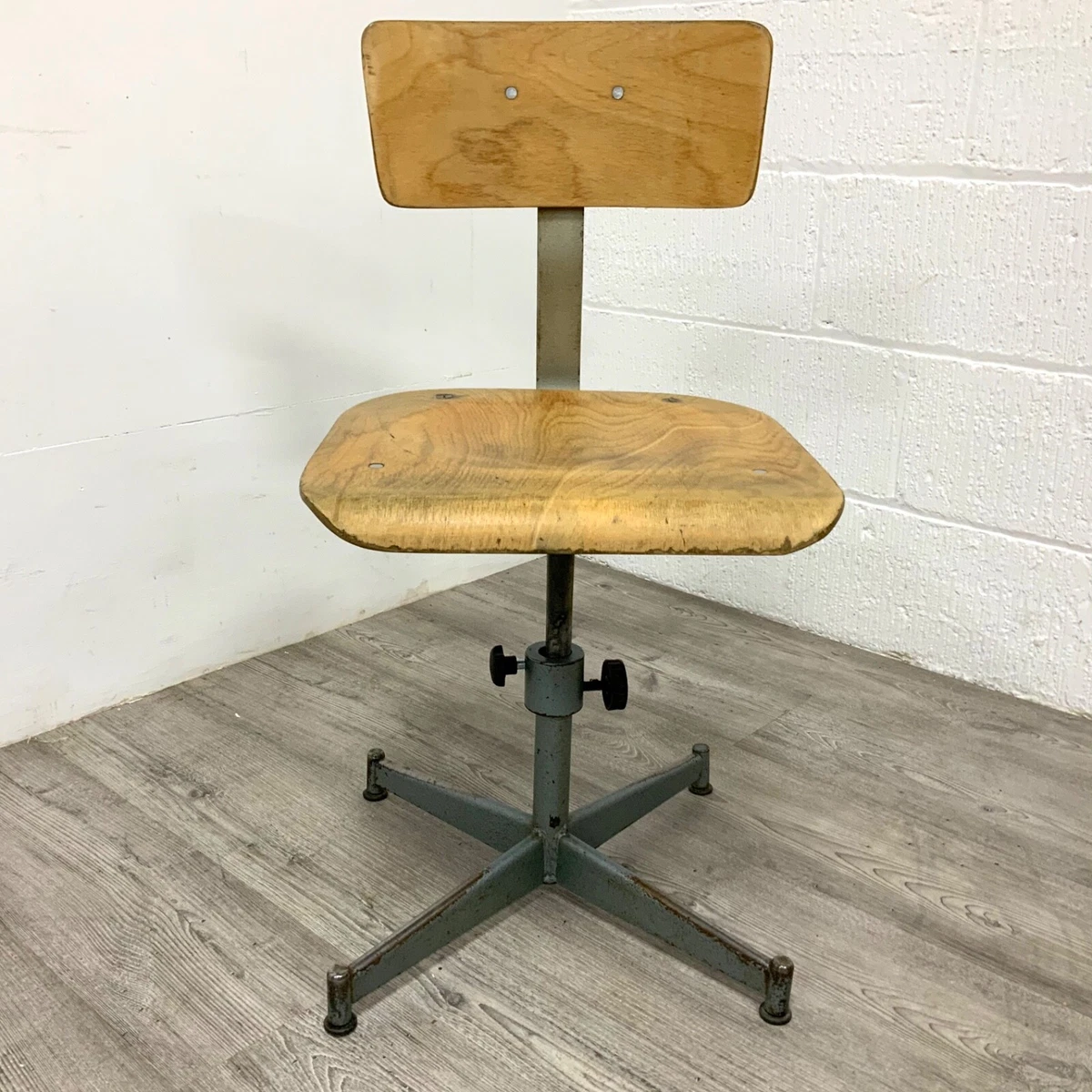 Vintage industrial desk chair deals