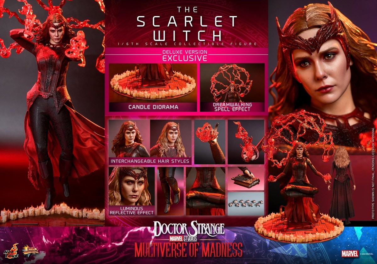 ホットトイズ　スカーレット・ウィッチ［ボーナスアクセサリー付き］MMS653 In Hand Hot Toys MMS653 The Multiverse of Madnes 1/6 Scarlet