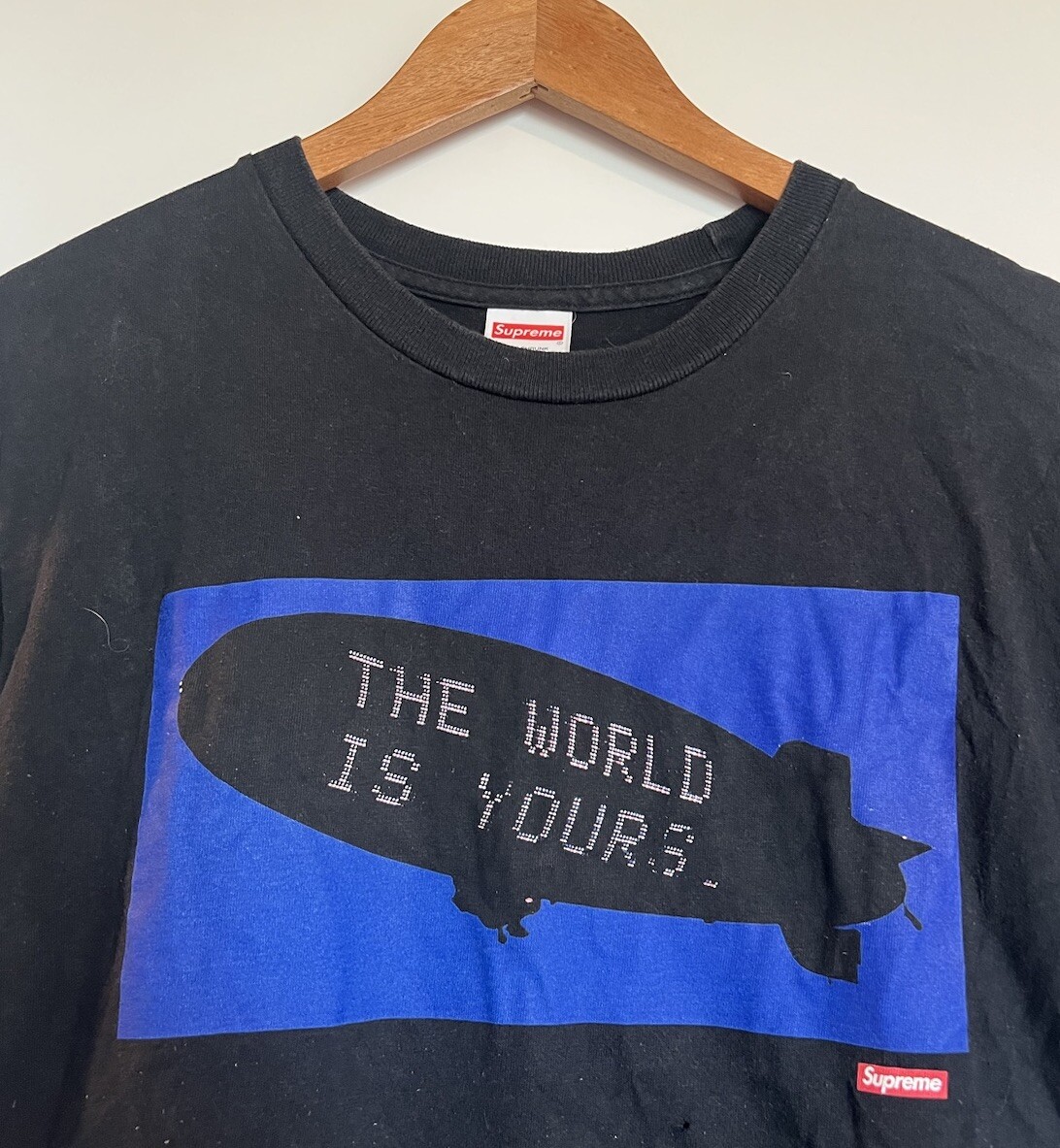 Supreme New York Black Scarface The World Is Yours Blimp T