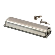 2 Pack Brushed Nickel Drawer Cabinet Door Linear Push Touch Latch Kitchen Home