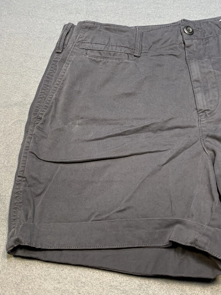Gap Khakis Pantalones Cortos Casuales Adulto 10 Mujer’s Gris Algodón Spandex Foto 4 de 4
