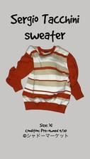 Vintage Sergio Tacchini Cotton Sweater X-Large