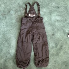 Obermeyer Overall Babero Esquí Nieve Pantalones ~ Crezco Preescolar SIN CORTAR ~ Talla 5 Negro