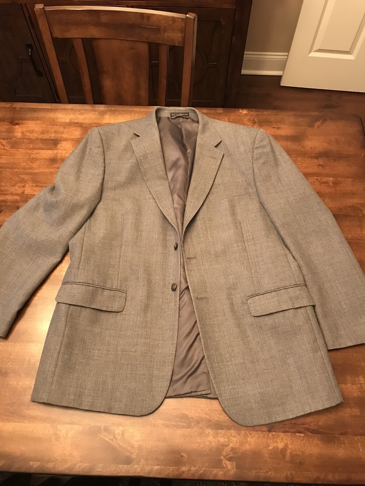 STANLEY BLACKER Gray Wool Blend 2 Button Jacket S… - image 1