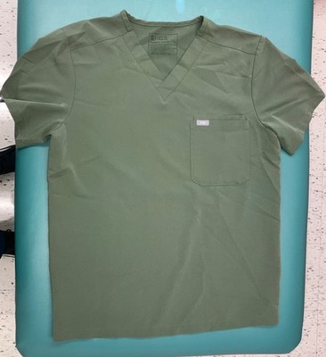Mens Scrubs Figs medium top green