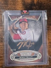 2015 Topps Tier One Mike Trout Auto /25 Tier One Autographs Angels #15/25