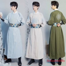 Chinese Wuxia Costume Tang Ming Dynasty Hanfu Male China Unisex Women Men Robe