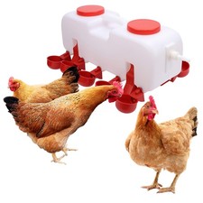 .Automatic Chicken Waterer Anti Tipping Plastic Hygienic Chicken Watering System