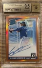 2018 Donruss Optic Vladimir Guerrero Jr Rated Rookie Auto Orange /60 Bgs 9.5/10