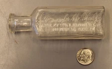 11/20 Antique Frank M Hall Larimer Street Denver Colorado Small Pharmacy Bottle