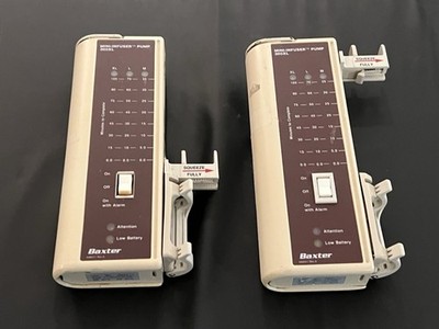 Baxter Mini-Infuser 300XL Syringe Pump - FOR PARTS (lot Of 2)