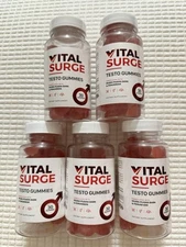 Vital Surge Male Gummies, Vital Surge Testo Support Gummys Performance (5 Pack)