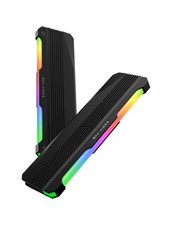 2 Pack RH01 ARGB RAM Heatsink RGB Memory Heat Spreader DDR5 DDR4 Black