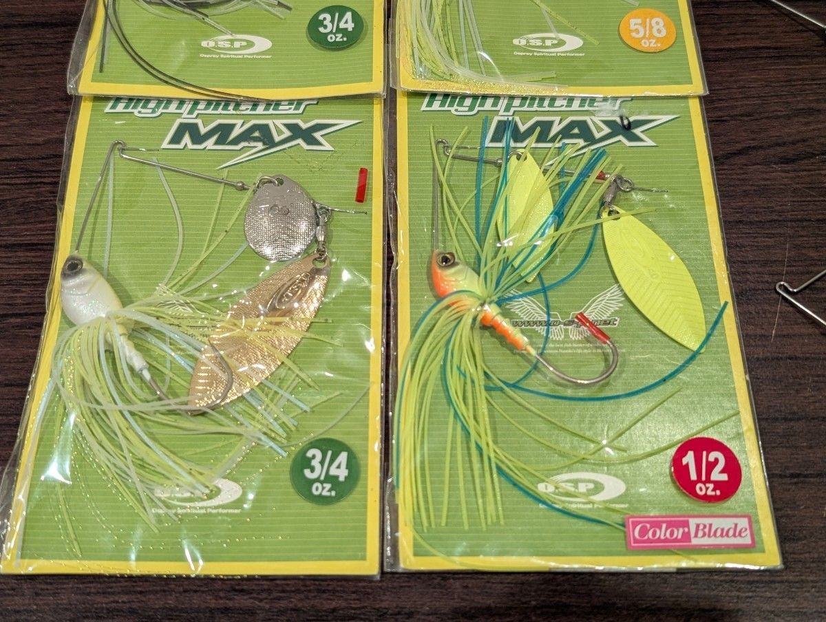 O.S.P High Pitcher MAX 3/4oz 5/8oz 1/2oz 3/8oz Set OSP Spinnerbait New - Image 2