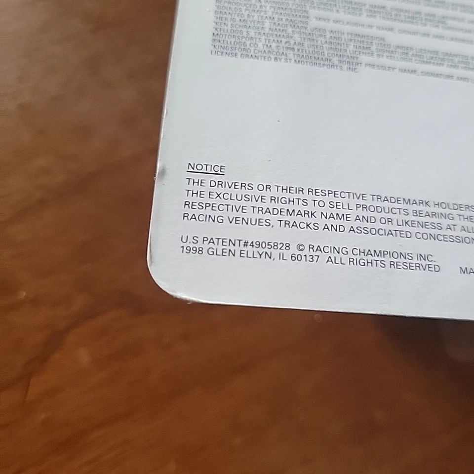 ПОДПИСАННЫЙ 1:64 Dick Trickle #90 HELIG-MEYERS 1998 С АВТОГРАФОМ DieCast Nascar SE - Изображение 3 из 4