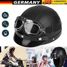 Motorradhelm Roller Helm Motorrad Halbschalenhelm Helm Helmet Cruiser Chopper