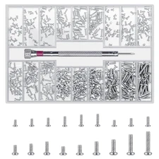 500 Pcs Laptop Screws, M1.2/M1.4/M2 Small Micro Tiny Screws for Electronics, Min