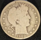 1909 O New Orleans Mint Barber Half Dollar