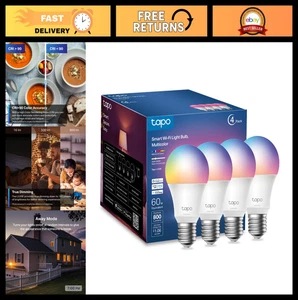 Intelligent RGBW Ampoules 16M Couleurs variables, Alexa & Compatible avec Google Home, A19,