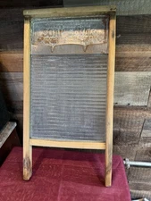 Vintage Soap Saver Washboard-National Washboard Company # 195-Primitive Laundry