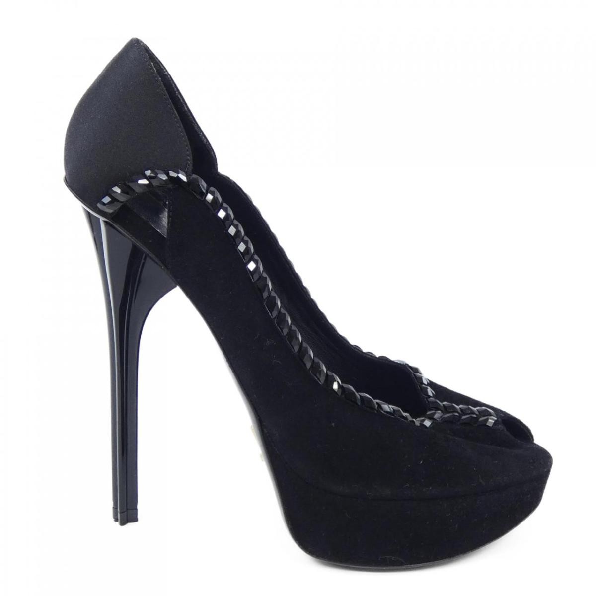 Louis Vuitton Shoes Pumps Heel EU 36.5 US 6.5 Black Authentic thumbnail 7