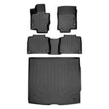 SMARTLINER Front/Rear Floor Liners w/Cargo Liner Black for Mercedes GLE-Class