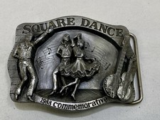 1988 Square Dance Commemorative Belt Buckle Limited Edition 588/5000