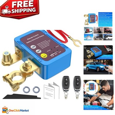 Versatile Remote-Controlled 12V Battery Disconnect Switch for Car, RV & Boat