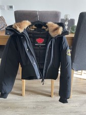 Zavetti Canada Women's Crop Coat Size M Black New Only Warn Once