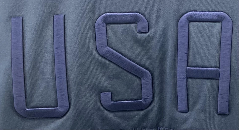 USA Hockey Hoodie Sweatshirt Mens 3XL Navy 1980 Miracle Team UNRL Pullover - Image 3 of 4