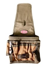 Bucket Boss 54140 RipStop Poly Tool Pouch with FlapFit: 9 Pockets & 8 Tool Loops