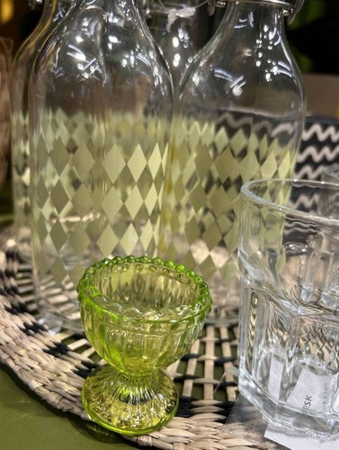 Green Glass Easter Egg Cup for Soft or Hard Boiled Holder - Set of - Picture 8 of 8