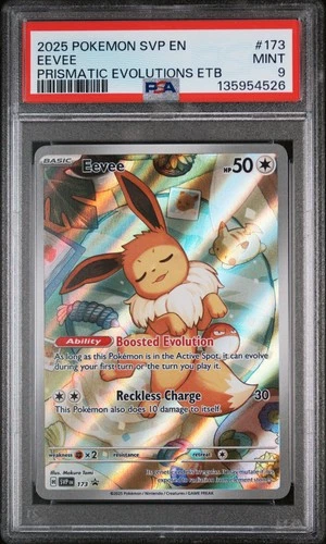 2025 POKEMON SVP EN-SV BLACK STAR PROMO #173 EEVEE PSA 9