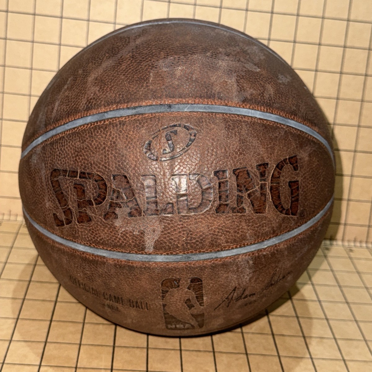 NBA Spalding Official Game Basketball Discontinued Adam Silver
