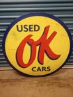 OK Used Cars Metal Sign Vintage Style Wall Decor Tools Oil Gas  Reproduction