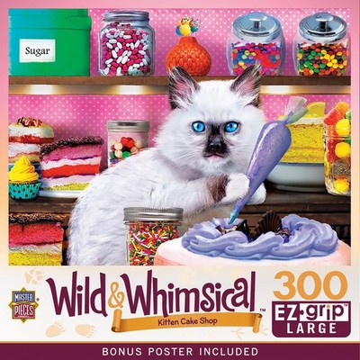 MasterPieces - Wild & Whimsical - Kitten Cake Shop 300 Piece EZ Grip Puzzle