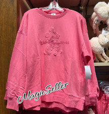Walt Disney World Parks Mickey Mouse Pink Pullover Sweater Sweatshirt Adult M