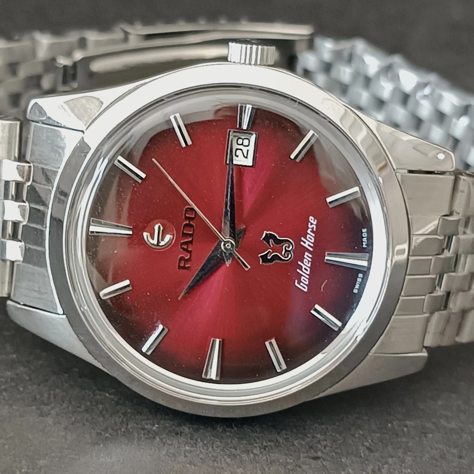 Мужские часы Rado Golden Horse красный циферблат автоматический механизм eta 2836-2 - Изображение 3 из 4