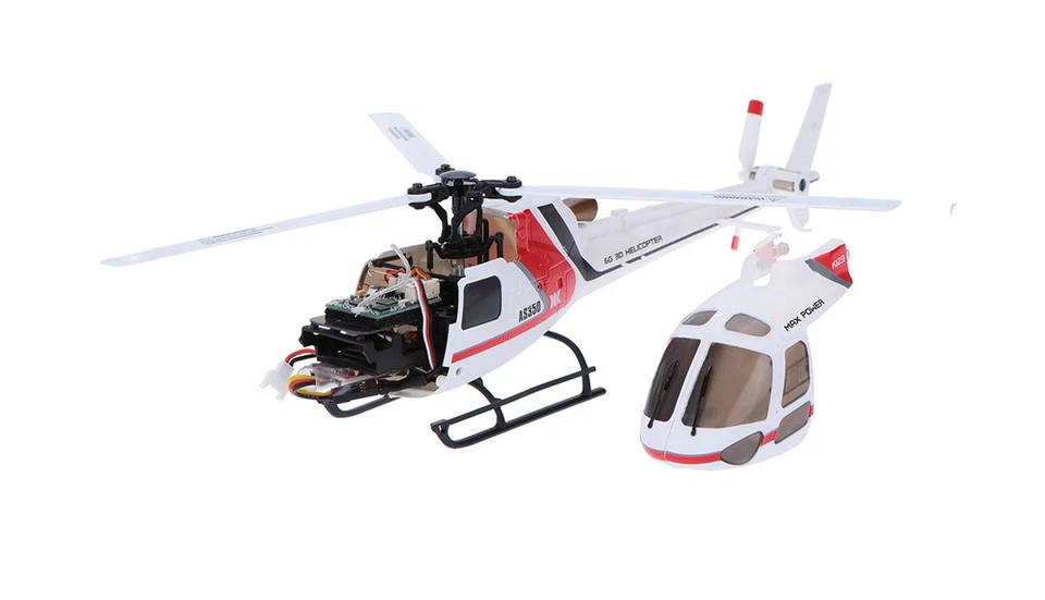 Amewi AS350 Brushless Helikopter 3D 3-Blatt 6G Flybarless RTF 25302 Hubschrauber - Bild 4 von 4