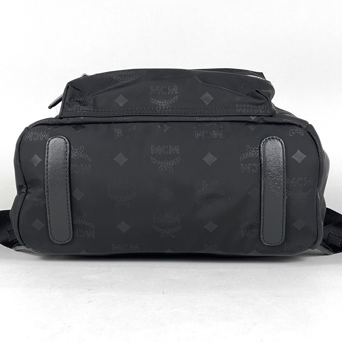 MCM Logogram Backpack Vicetos Backpack Nylon Blac… - image 3