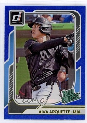 2026 Panini Donruss Rated Prospects Blue /149 Aiva Arquette #195 Rookie RC 1d0h